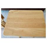 Wood Folding TV Tray Table Set