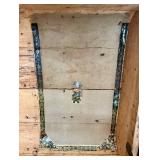 Vintage Painted Wooden Storage Trunk