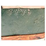 Vintage Painted Wooden Storage Trunk