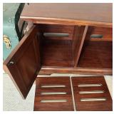 Wood Entertainment Center Cabinet