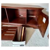 Wood Entertainment Center Cabinet