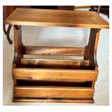 Vintage Wood Accent Tables Set of 3