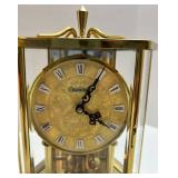 Kundo Mantel Clock, Tasco Telescope & Crocheted Textile Mixed Lot