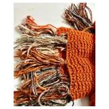 Kundo Mantel Clock, Tasco Telescope & Crocheted Textile Mixed Lot