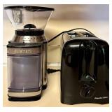 Cuisinart Coffee Grinder & Proctor Silex Toaster Mixed Lot
