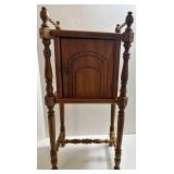 Vintage Wooden Smoking Cabinet Stand