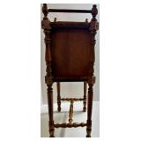 Vintage Wooden Smoking Cabinet Stand