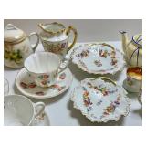 Assorted Vintage China Teacup & Saucer Group Mixed Lot