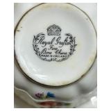 Assorted Vintage China Teacup & Saucer Group Mixed Lot