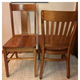Vintage Wood Dining Table Set (Lot of 6)
