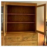 Large Oak Hutch / Buffet Cabinet