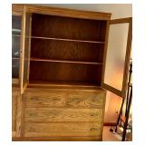 Large Oak Hutch / Buffet Cabinet