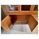 Large Oak Hutch / Buffet Cabinet