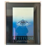 Attitude Framed Wall Art, Yosemite Book, Brass Lamp & Woven Textile Mixed Lot