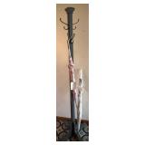 Coat Rack & 2 Umbrellas Mixed Lot