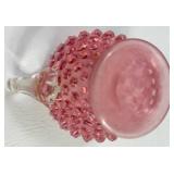 Fenton Hobnail Pink Glass Pitcher
