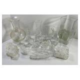 Clear Glass Decorative Assortment Mixed Lot