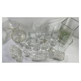 Clear Glass Decorative Assortment Mixed Lot