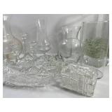 Clear Glass Decorative Assortment Mixed Lot