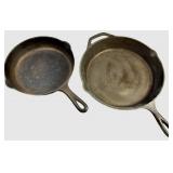 Lodge & Griswold #7 Cast Iron Skillets (Lot of 2)