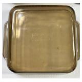 Pyrex Casserole Dish With Lid, Wicker Basket & Cookbook Mixed Lot