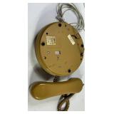 Vintage Beige Corded Push-Button Telephone - Untested As-Is