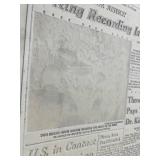 The Minneapolis Star Embossed Newspaper Front Page - Circa 1968