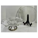 Clear Glass Decorative Plate