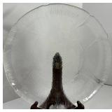 Clear Glass Decorative Plate