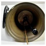Brass Bell With Black Wall Mount