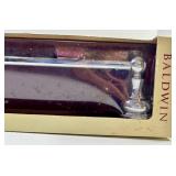 Baldwin Bathroom Accessory Set (Lot of 3) Tissue Roll Holders and Towel Bar