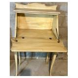 Vintage Painted Secretary Desk & Chair