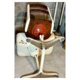Vintage School Desk Chair With Attached Writing Table