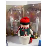 Holiday Decor Mixed Lot - Candles, Ornaments & Figurines