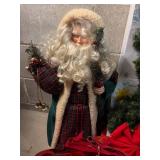 Mixed Holiday Decor Lot - Clear Lighted Canadian Wreath, Rope Lights & Mini Lights