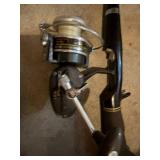 Abu Garcia, Mitchell, Zebco & Shimano Fishing Rod & Reel Mixed Lot With Net