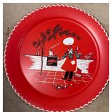 Vintage Barbecue Serving Trays (Set of 2)