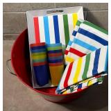 Striped Party Tub Mixed Lot
