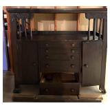 Ornate Dark Wood Cabinet