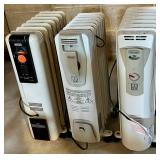 DeLonghi Oil-Filled Radiator Heaters Mixed Lot