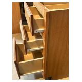 Oak Base Cabinet With 3 Drawers - New