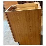Oak Base Cabinet With 3 Drawers - New
