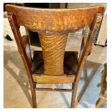 Vintage Wooden Armchair & Side Table Mixed Lot