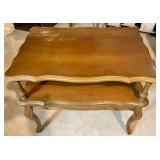 Vintage Wooden Armchair & Side Table Mixed Lot