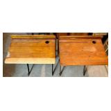 Vintage Schoolhouse Desks (Lot of 2)
