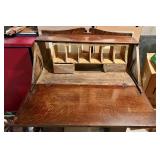 Antique Wooden Secretary Desk With Side Doors