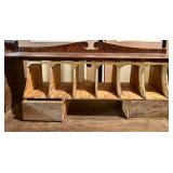 Antique Wooden Secretary Desk With Side Doors