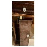 Antique Wooden Secretary Desk With Side Doors