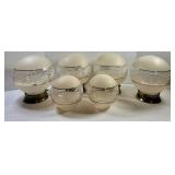 Vintage Ceiling Light Fixtures (Lot of 6)