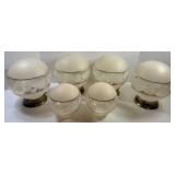 Vintage Ceiling Light Fixtures (Lot of 6)